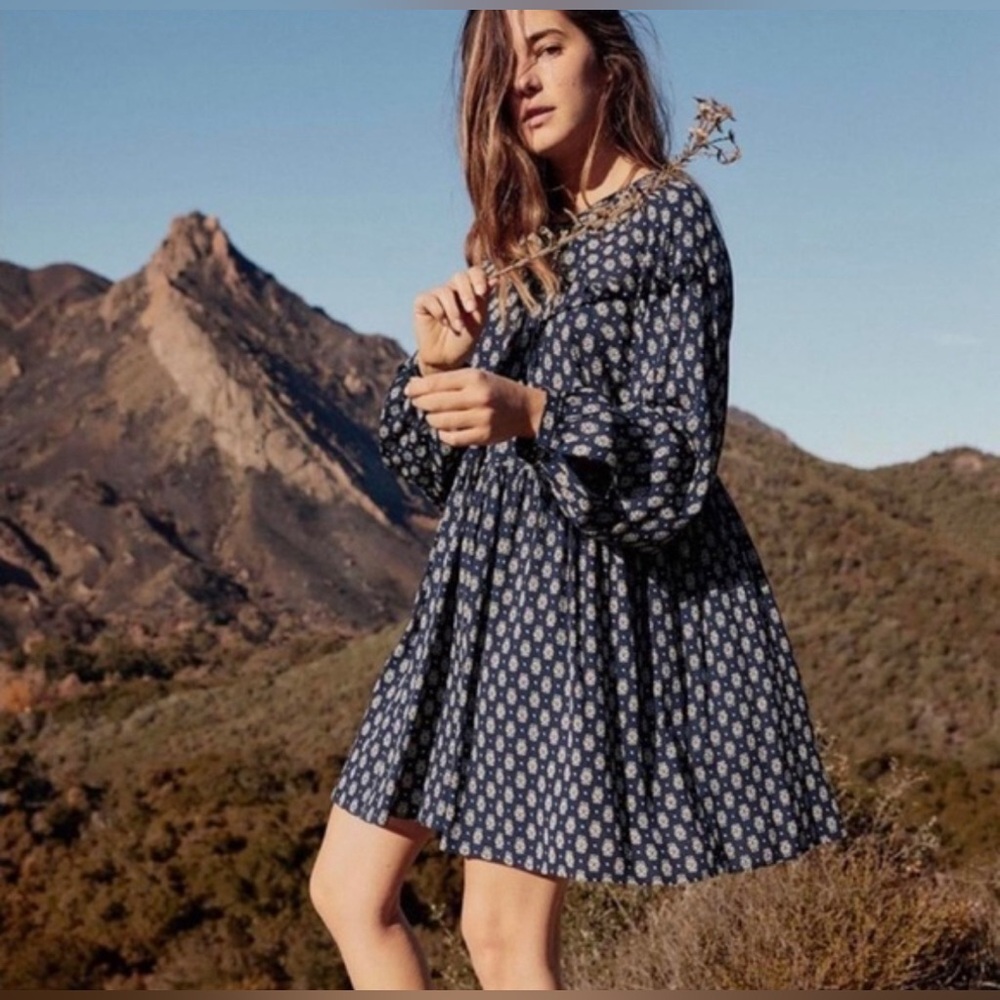 Christy Dawn Navy Hudson Dress Size M/L